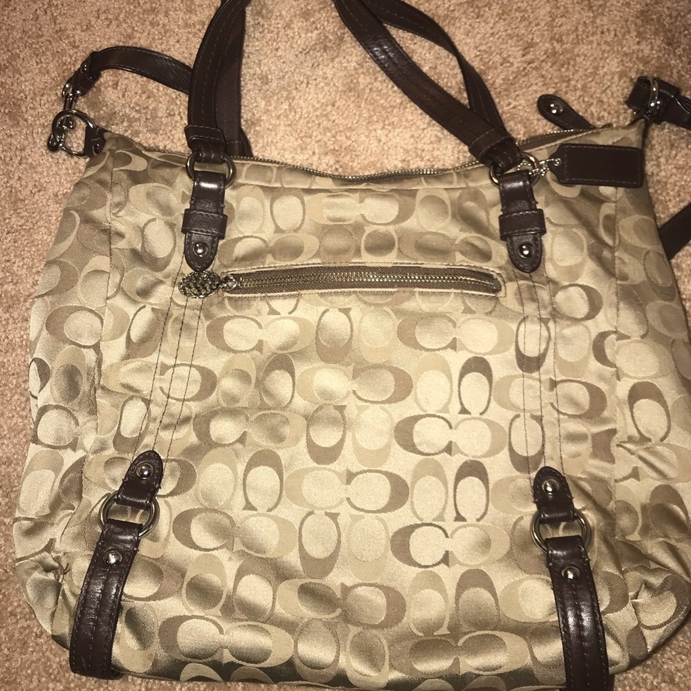 Coach Signature hobo crossbody bag